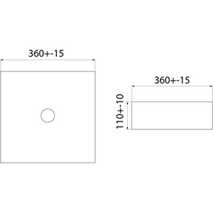 Раковина-чаша IDDIS Slide 36х36 (SLIWS01i27)