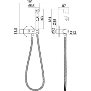 Гигиенический душ IDDIS Axes с гигиеническим душем (AXESBR0i08)