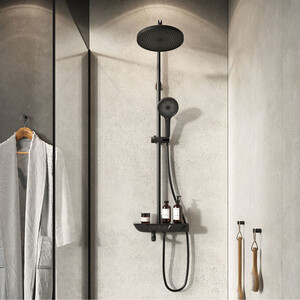 Душевая система IDDIS SpaHome со смесителем, черный матовый (SPABLBTi06)