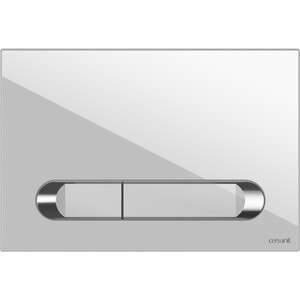 Кнопка смыва Cersanit Estetica пластик, хром (64111)