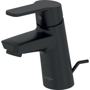 Смеситель для раковины Jacob Delafon Aime с донным клапаном, матовый черный (E29869-BL)
