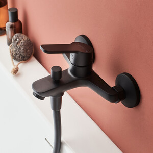 Смеситель для ванны Jacob Delafon Aime матовый черный (E29871-BL)