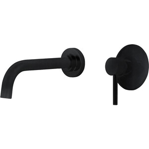 Смеситель для раковины Abber Wasser Kreis скрытый монтаж, черный матовый (AF8112B)