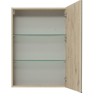 Зеркальный шкаф Aquanet Алвита 60 дуб веллингтон белый (277541)