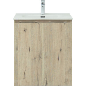 Тумба под раковину Aquanet Алвита 60 две дверки, дуб веллингтон белый (277525)