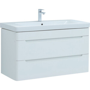 Тумба под раковину Aquanet София 105 два ящика, белый глянец (274116)
