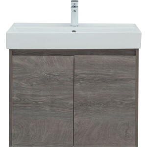 Тумба с раковиной Aquanet Nova Lite 75 две дверки, дуб рошелье (298851, 242338)