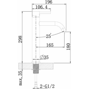 Смеситель для раковины Agger Zest черный (A0712144)
