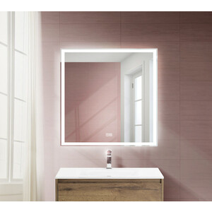 Зеркало BelBagno Spc-Grt 80х80 с подсветкой, сенсор, подогрев (SPC-GRT-800-800-LED-TCH-WARM)