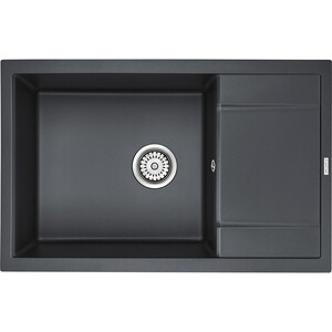 Кухонная мойка Paulmark Verlass черный металлик (PM317850-BLM)