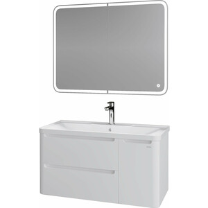 Мебель для ванной Grossman Адель 90х45 подвесная, белая