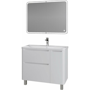 Мебель для ванной Grossman Адель 100х45 напольная, белая