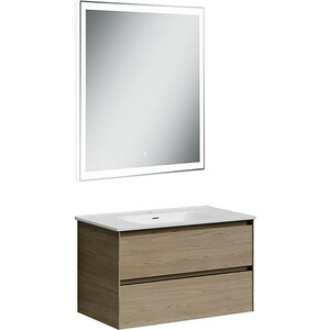 Мебель для ванной Sancos Cento 80 два ящика, карпатская ель