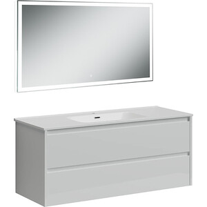 Мебель для ванной Sancos Libra 120 два ящика, белый глянец