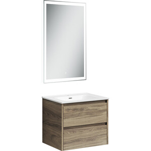 Мебель для ванной Sancos Libra 60 два ящика, дуб чарльстон