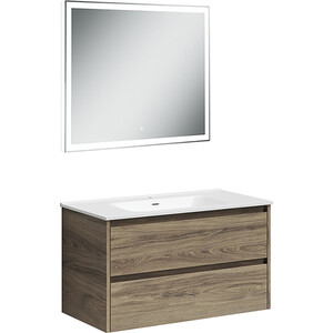 Мебель для ванной Sancos Libra 90 два ящика, дуб чарльстон