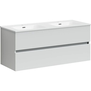 Тумба с раковиной Sancos Urban 120 два ящика, белый глянец (UR120-2W, CN7004)