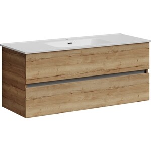 Тумба с раковиной Sancos Urban 120 два ящика, дуб галифакс натуральный (UR120-1EG, CN7006)