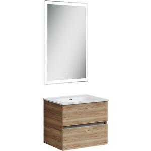 Мебель для ванной Sancos Urban 60 два ящика, дуб галифакс натуральный