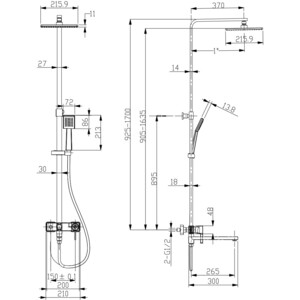 Душевая система Lemark Tropic (LM7004CS)
