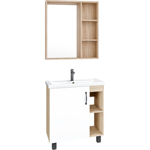 Мебель для ванной Grossman Флай 70х46 Фостер 70, белый/дуб сонома