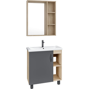 Мебель для ванной Grossman Флай 70х46 Фостер 70, серый/дуб сонома