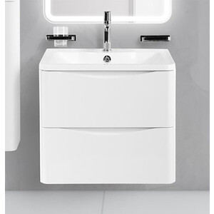 Тумба под раковину BelBagno Acqua 60 Bianco Lucido (Acqua-600-2C-SO-BL)