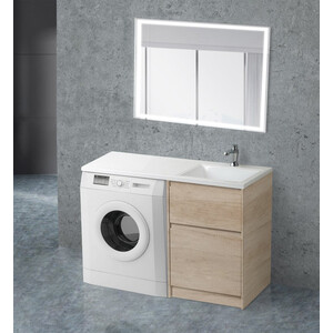 Мебель для ванной BelBagno Kraft-Lvd 58 правая, Rovere Nebrasca Nature