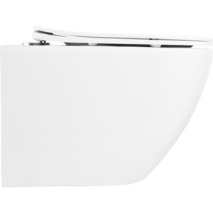 Унитаз подвесной безободковый BelBagno Uno с сиденьем микролифт (BB3105CHR/SC)