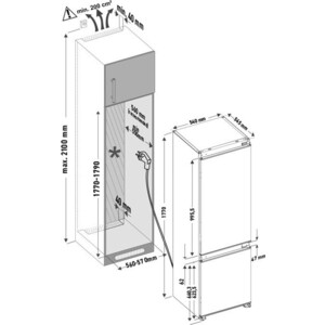 Встраиваемый холодильник Krona BALFRIN KRFR101