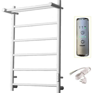 Полотенцесушитель электрический ZOX Прямой ЛЦ 80х50 с полкой, белый (4630099748048)