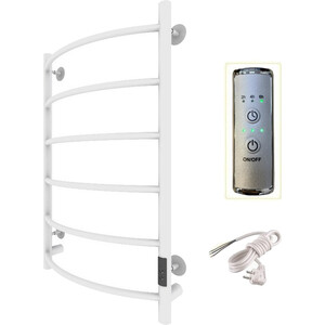 Полотенцесушитель электрический ZOX Дуга ЛЦ 80х50 белый (4630099748109)