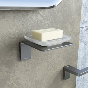 Мыльница IDDIS Slide графит (SLIGMG0i42)