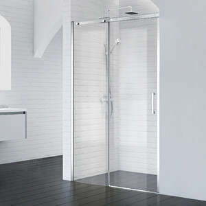 Душевая дверь BelBagno Acqua 150х195 прозрачная, хром (ACQUA-BF-1-150-C-Cr)