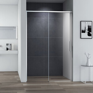 Душевая дверь Cezares Duet Soft 120х195 прозрачная, хром (DUET SOFT-M-BF-1-120-C-Cr)