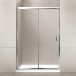 Душевая дверь BelBagno Uno 110х195 рифленое Punto, хром (UNO-195-BF-1-110-P-Cr)