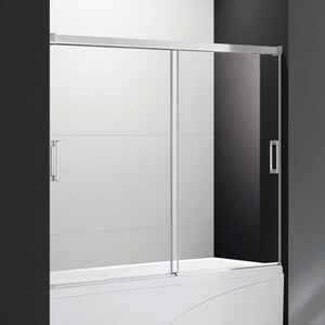 Шторка для ванны Cezares Tandem Soft VF-2 190х145 прозрачная, хром (TANDEM-SOFT-VF-2-190/145-C-Cr-IV)