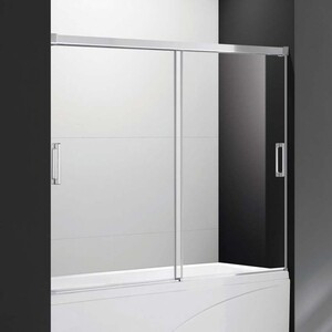 Шторка для ванны Cezares Tandem Soft VF-2 200х145 прозрачная, хром (TANDEM-SOFT-VF-2-200/145-C-Cr-IV)