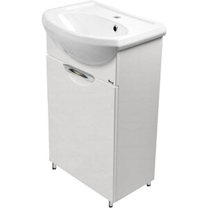 Тумба с раковиной Emmy Милли 46х35 правая, белый (mil45utbel, 4620008192741)