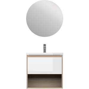 Мебель для ванной Cersanit Louna 60х44 белый/дерево