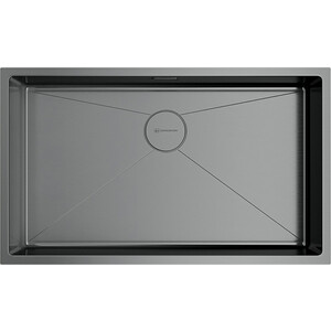 Omoikiri Taki 74-U/IF-GM вороненая сталь (4993498)