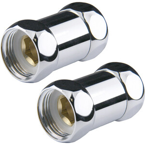 Комплект подключений Point прямое, гайка / гайка 1"х1", 2 штуки (PN00001)