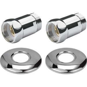 Комплект подключений Point прямое, гайка / штуцер 1"х1", 2 штуки (PN00002)