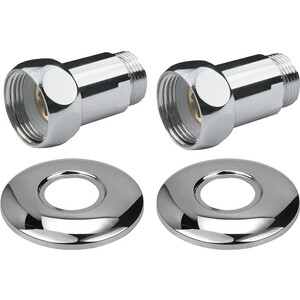 Комплект подключений Point прямое, гайка / штуцер 1"х3/4", 2 штуки (PN00005)