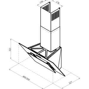 Вытяжка Lex MIRA G 500 BLACK