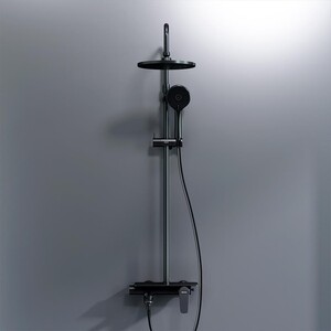 Душевая система Damixa Jupiter черная матовая (977730300)