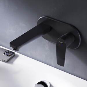 Смеситель для раковины Am.Pm Gem встраиваемый, черный (F90A72222)