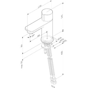 Смеситель для раковины Am.Pm X-Joy TouchReel черный (F85A02522)