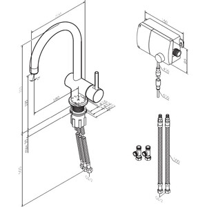 Смеситель для кухни Am.Pm Like S сенсорный, хром (F8007900)