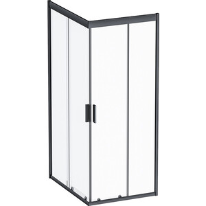 Душевой уголок Am.Pm Gem 100х80 прозрачный, черный (W90G-404-100280-BT)